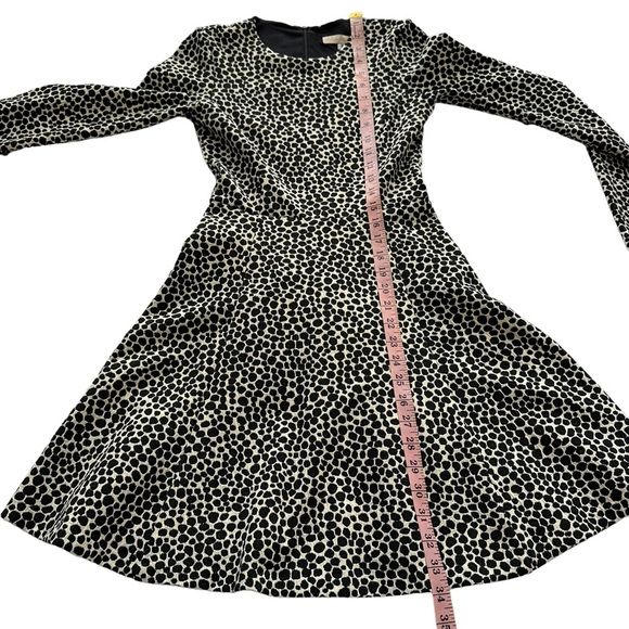 Mara Hoffman Sz S Women's Black White Spotted Fit and Flare Long Sleeve Dress - Picture 12 of 12